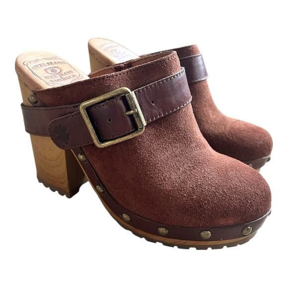 Lucky Brand Shoes - Vintage Lucky Brand high suede clogs 7
